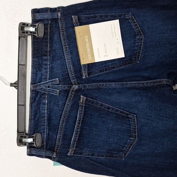 Maurices "NEW" Dark Wash Retro High Rise Curvy Fit 90s Flare Denim Jeans Size 2 - Picture 6 of 12